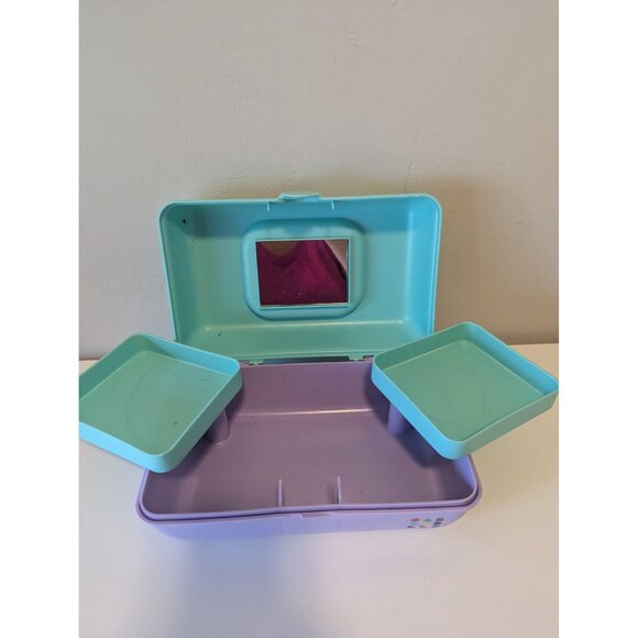 Caboodles Pretty in Petite Case Pastel Plastic Organizer Box With Mirror & Compa - Picture 5 of 5